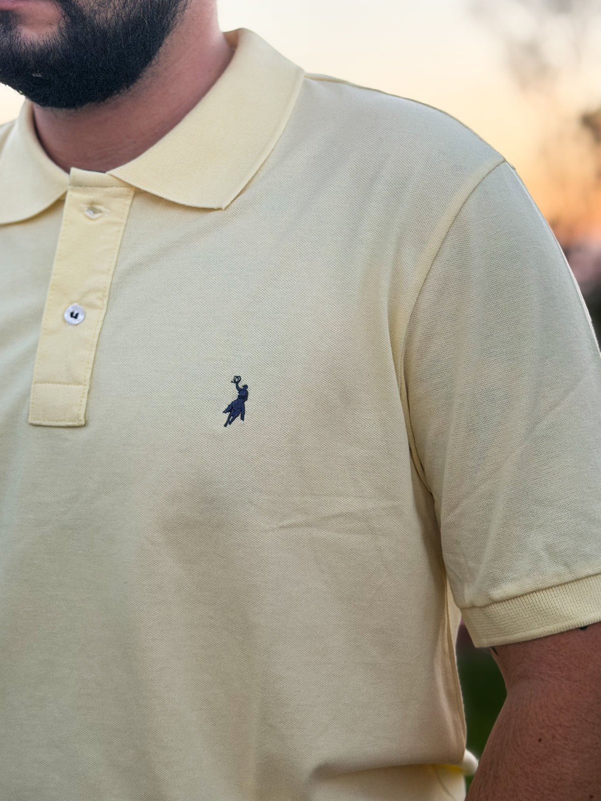 Close da camisa polo AW 02