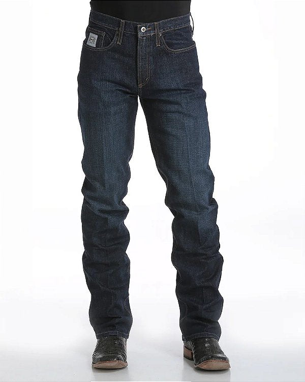 Calça Jeans Masculina Cinch Silver Label Escura vista frontal.