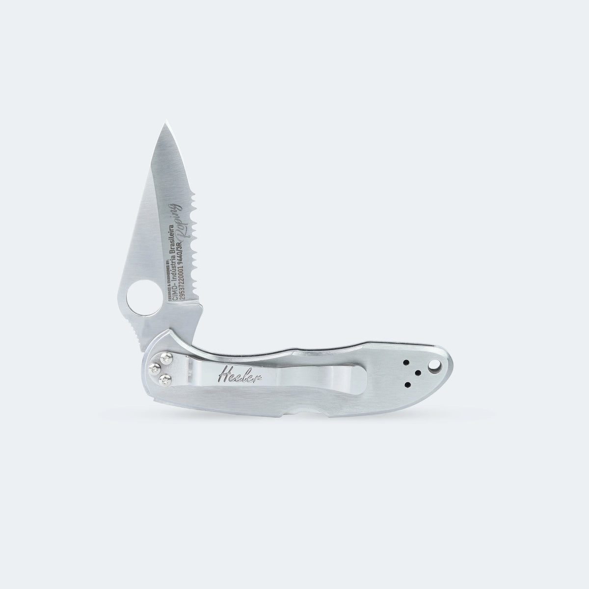 Canivete Cimo Heeler 3 Roping Inox com Clip - 9440/3R